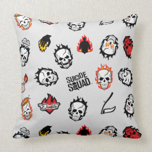Suicide Squad Diablo Emoji Pattern Kussen