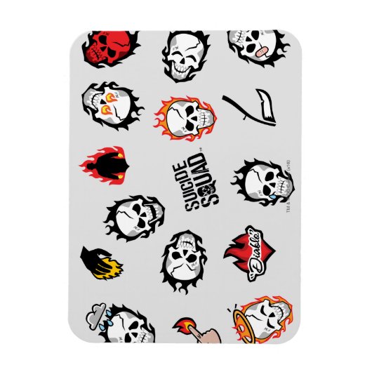 Suicide Squad | Diablo Emoji Pattern Magneet (Verticaal)