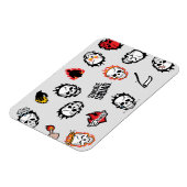 Suicide Squad | Diablo Emoji Pattern Magneet (Linkerzijde)