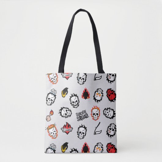 Suicide Squad | Diablo Emoji Pattern Tote Bag (Voorkant)