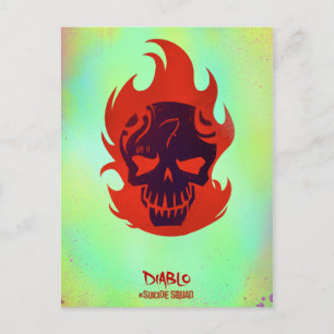 Suicide Squad   Diablo Head-pictogram Briefkaart