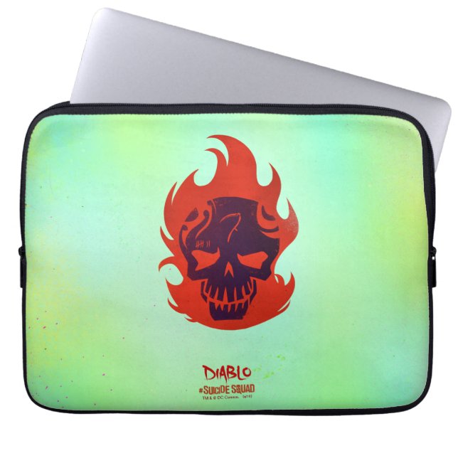 Suicide Squad | Diablo Head-pictogram Laptop Sleeve (Voorkant)