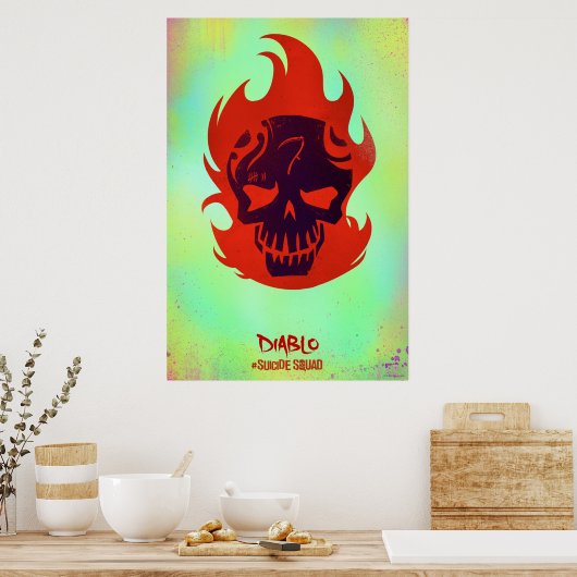 Suicide Squad | Diablo Head-pictogram Poster (Keuken)
