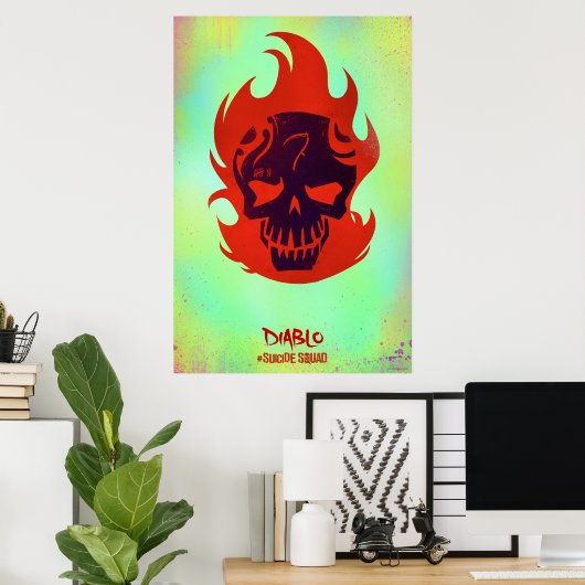 Suicide Squad | Diablo Head-pictogram Poster (Thuiskantoor)