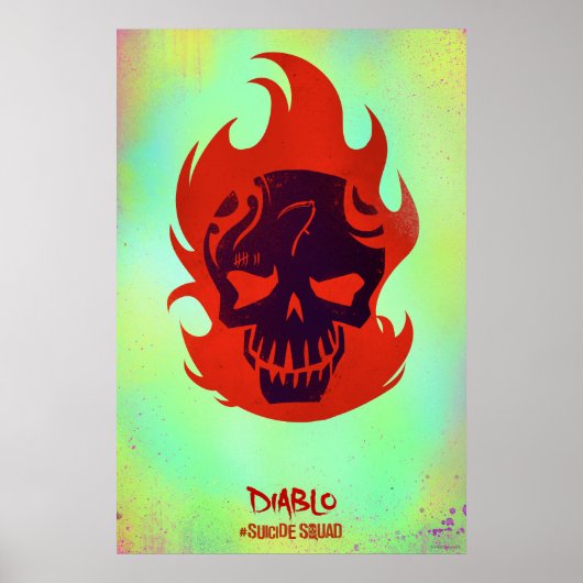 Suicide Squad | Diablo Head-pictogram Poster (Voorkant)