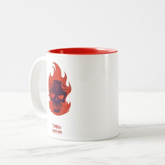 Suicide Squad | Diablo Head-pictogram Tweekleurige Koffiemok (Voorkant links)