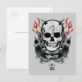 Suicide Squad | Diablo Skull & Flames Tattoo Art Briefkaart (Voorkant / Achterkant)