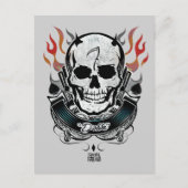 Suicide Squad | Diablo Skull & Flames Tattoo Art Briefkaart (Voorkant)