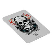 Suicide Squad | Diablo Skull & Flames Tattoo Art Magneet (Rechterzijde)
