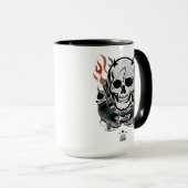 Suicide Squad | Diablo Skull & Flames Tattoo Art Mok (Voorkant rechts)