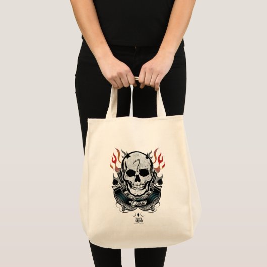 Suicide Squad | Diablo Skull & Flames Tattoo Art Tote Bag (Voorkant (product))