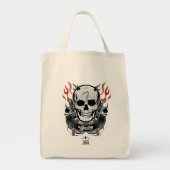 Suicide Squad | Diablo Skull & Flames Tattoo Art Tote Bag (Voorkant)
