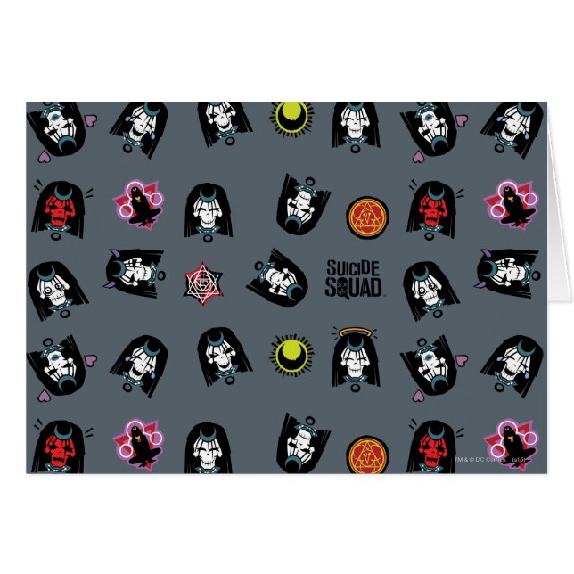 Suicide Squad | Enchantress Emoji Pattern (Voorkant Horizontaal)