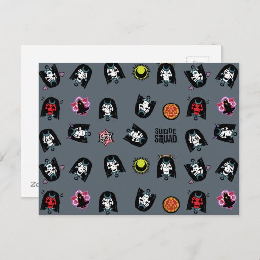 Suicide Squad | Enchantress Emoji Pattern Briefkaart (Voorkant / Achterkant)