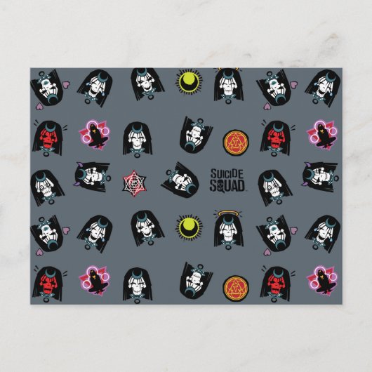 Suicide Squad | Enchantress Emoji Pattern Briefkaart (Voorkant)
