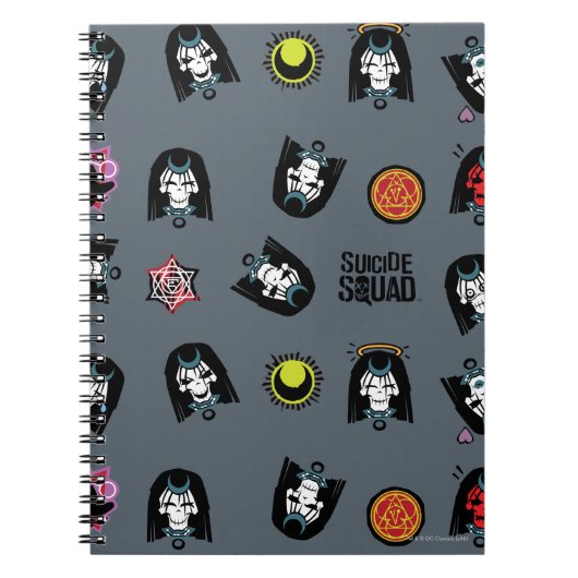 Suicide Squad | Enchantress Emoji Pattern Notitieboek (Voorkant)