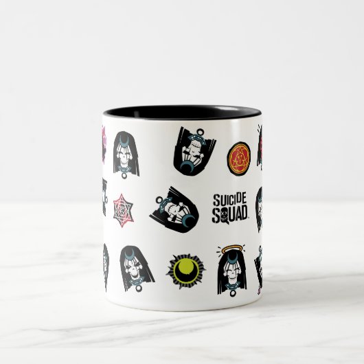 Suicide Squad | Enchantress Emoji Pattern Tweekleurige Koffiemok (Center)