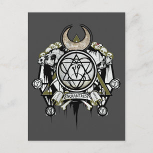Suicide Squad   Enchantress Symbols Tattoo Art Briefkaart