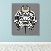 Suicide Squad | Enchantress Symbols Tattoo Art Canvas Afdruk (Insitu (Houten vloer))