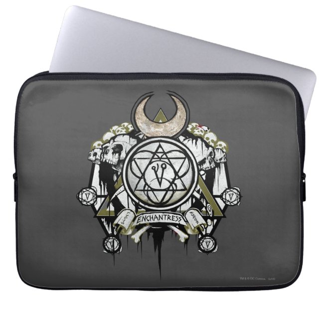 Suicide Squad | Enchantress Symbols Tattoo Art Laptop Sleeve (Voorkant)