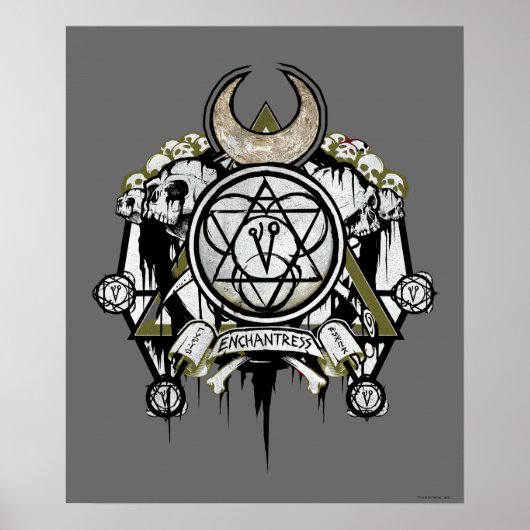 Suicide Squad | Enchantress Symbols Tattoo Art Poster (Voorkant)
