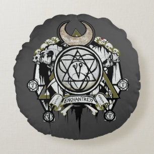 Suicide Squad Enchantress Symbols Tattoo Art Rond Kussen