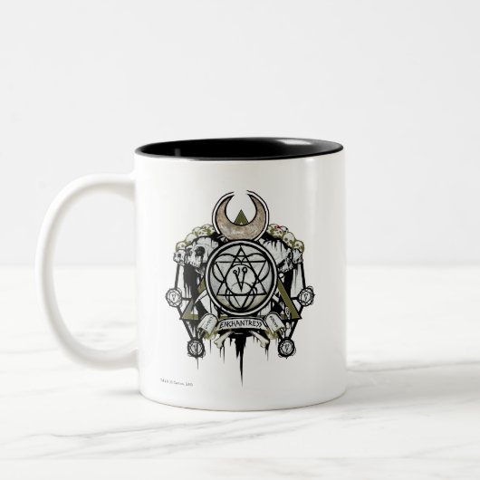 Suicide Squad | Enchantress Symbols Tattoo Art Tweekleurige Koffiemok (Links)