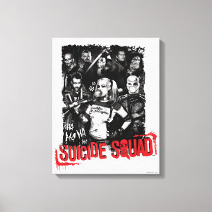 Suicide Squad   Foto Grunge Group Canvas Afdruk