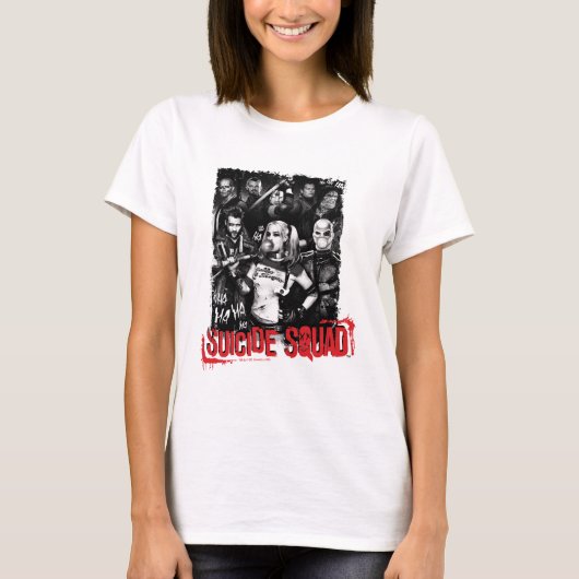 Suicide Squad | Foto Grunge Group T-shirt (Voorkant)