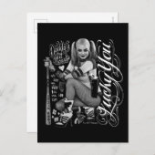 Suicide Squad | Foto Harley Quinn Typografie Briefkaart (Voorkant / Achterkant)