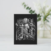 Suicide Squad | Foto Harley Quinn Typografie Briefkaart (Staand voorkant)