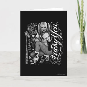 Suicide Squad   Foto Harley Quinn Typografie Kaart