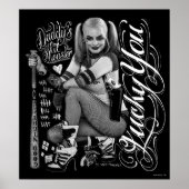 Suicide Squad | Foto Harley Quinn Typografie Poster (Voorkant)