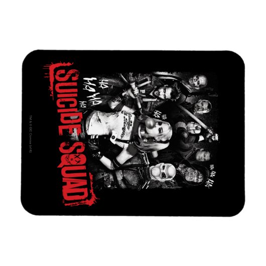 Suicide Squad | Foto van Grunge Group Magneet (Horizontaal)