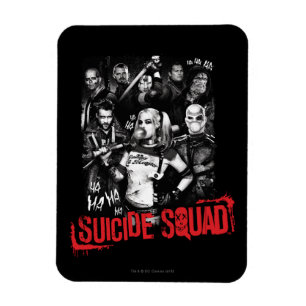 Suicide Squad Foto van Grunge Group Magneet