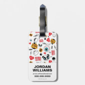 Suicide Squad | Friends Forever Pattern Bagagelabel (Achterkant verticaal)