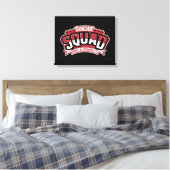 Suicide Squad | Gebouwd in ontkennbaarheid Canvas Afdruk (Insitu (Slaapkamer))