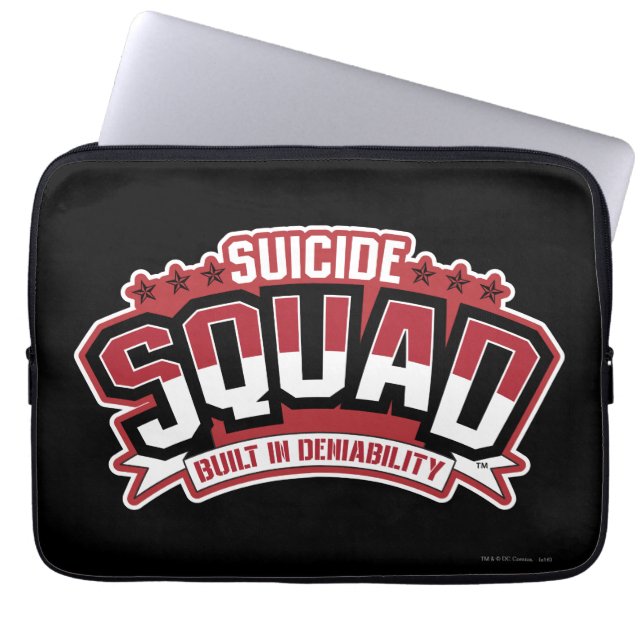 Suicide Squad | Gebouwd in ontkennbaarheid Laptop Sleeve (Voorkant)