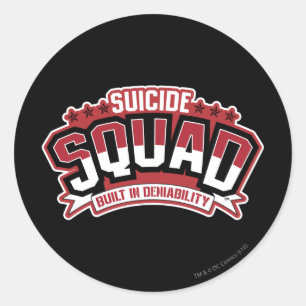 Suicide Squad   Gebouwd in ontkennbaarheid Ronde Sticker