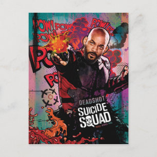 Suicide Squad   Graffiti in doodshot Briefkaart