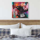 Suicide Squad | Graffiti in doodshot Canvas Afdruk (Insitu (Slaapkamer))