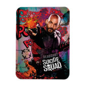 Suicide Squad | Graffiti in doodshot Magneet (Verticaal)