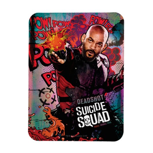 Suicide Squad | Graffiti in doodshot Magneet (Verticaal)