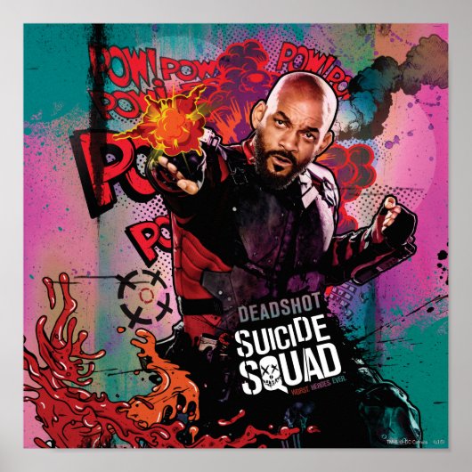 Suicide Squad | Graffiti in doodshot Poster (Voorkant)