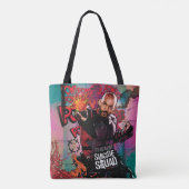 Suicide Squad | Graffiti in doodshot Tote Bag (Achterkant)