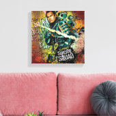 Suicide Squad | Graffiti in Slipknot Canvas Afdruk (Insitu (Woonkamer))