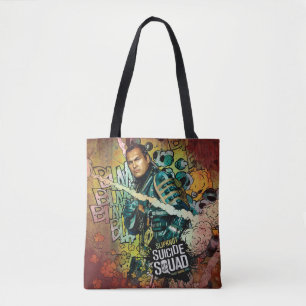 Suicide Squad Graffiti in Slipknot Tote Bag