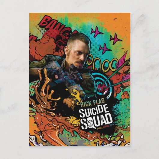 Suicide Squad | Graffiti met kenmerk Rick Flag Briefkaart (Voorkant)