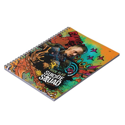 Suicide Squad | Graffiti met kenmerk Rick Flag Notitieboek (Linkerzijde)