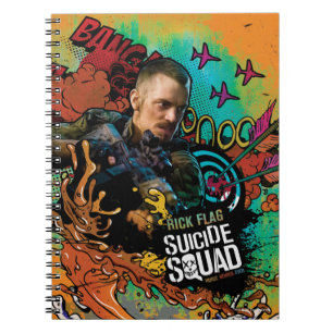 Suicide Squad   Graffiti met kenmerk Rick Flag Notitieboek